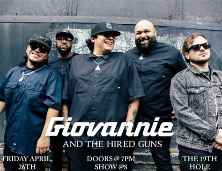 Hire Giovannie and the Hired Guns for a Corporate Event or Performance Booking.