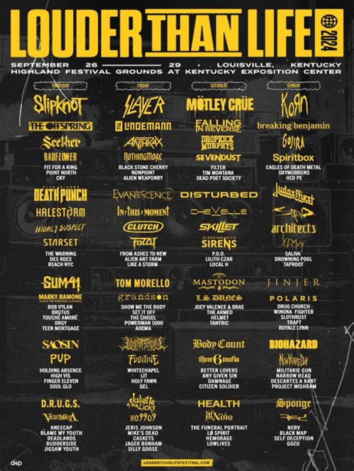 Louder Than Life Festival Announces Stage Lineups, Set Times, Onsite Food Options, And All New Headbangers Hall
